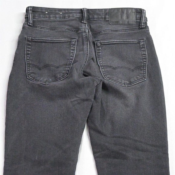 American Eagle 28 x 30 Fits 8 Slim Raw Hem Black Next Level Denim Jeans - Picture 6 of 7